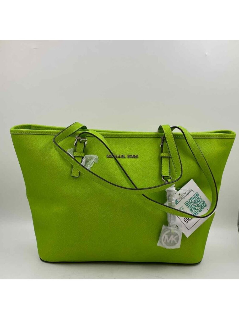 Michael Kors Jet Set Travel Tote Women's Green New with Tags LUXE Purse